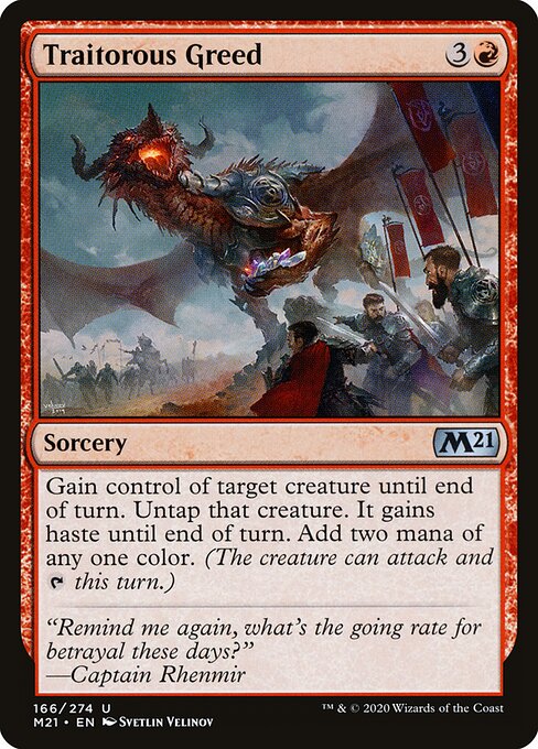 Core Set 2021 - 166 - Traitorous Greed - Uncommon