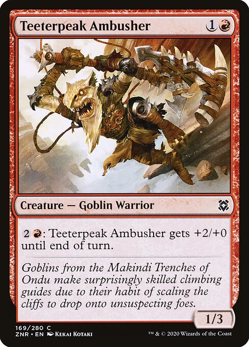Zendikar Rising - 169 - Teeterpeak Ambusher - Common