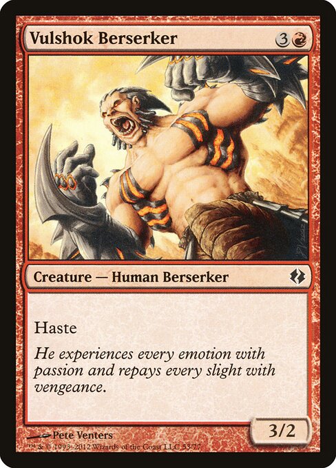 Duel Decks: Venser vs. Koth - 53 - Vulshok Berserker - Common