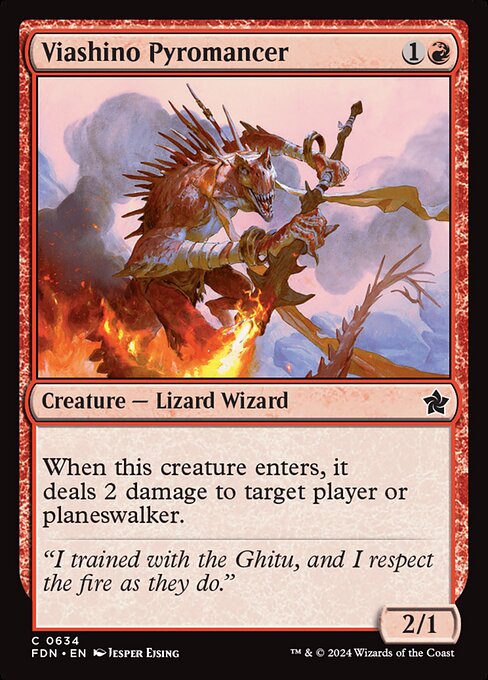 Foundations - 634 - Viashino Pyromancer - Common