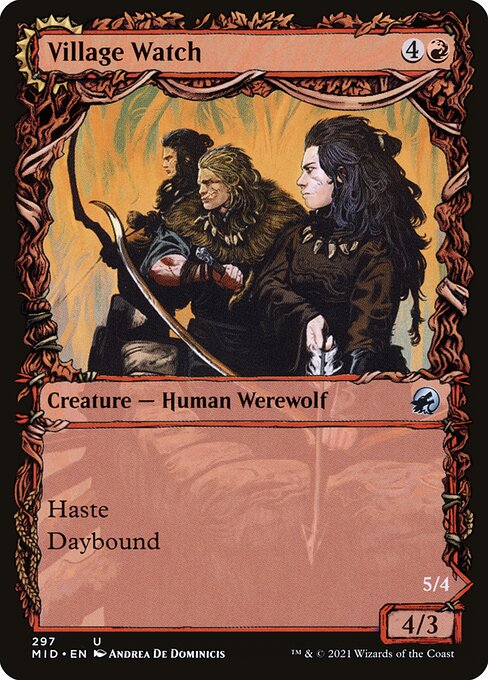 Innistrad: Midnight Hunt - 297 - Village Watch // Village Reavers - Uncommon