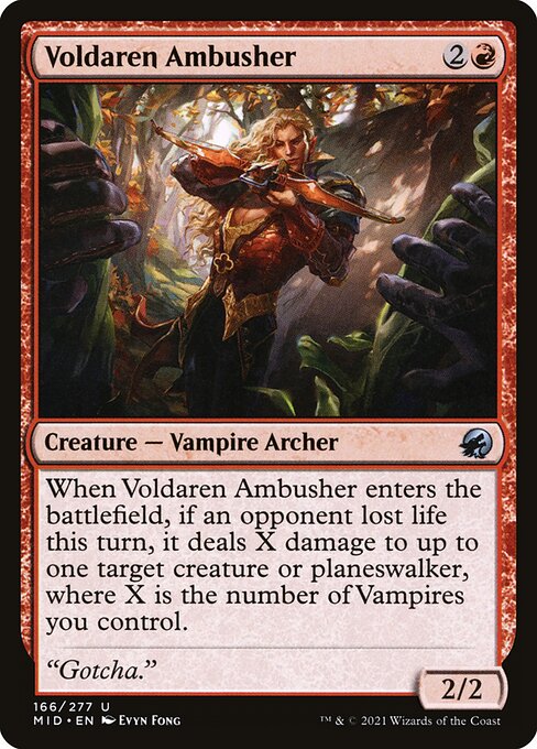 Innistrad: Midnight Hunt - 166 - Voldaren Ambusher - Uncommon