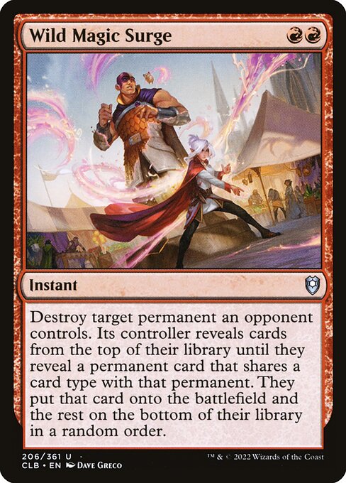 Commander Legends: Battle for Baldur's Gate - 206 - Wild Magic Surge - Uncommon