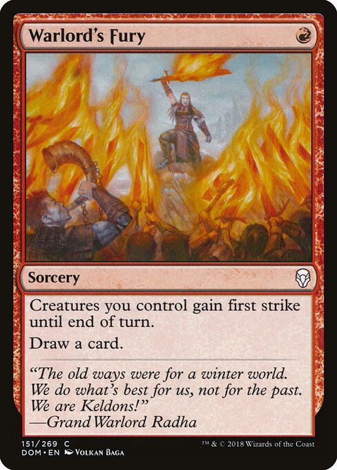 Dominaria - 151 - Warlord's Fury - Common