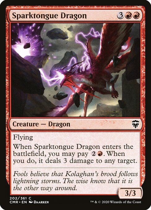 Commander Legends - 202 - Sparktongue Dragon - Common
