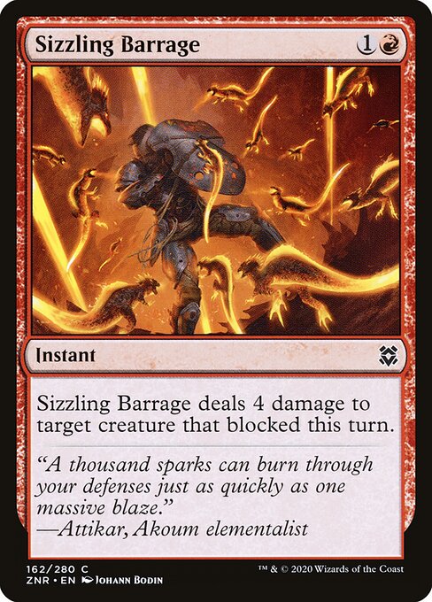 Zendikar Rising - 162 - Sizzling Barrage - Common