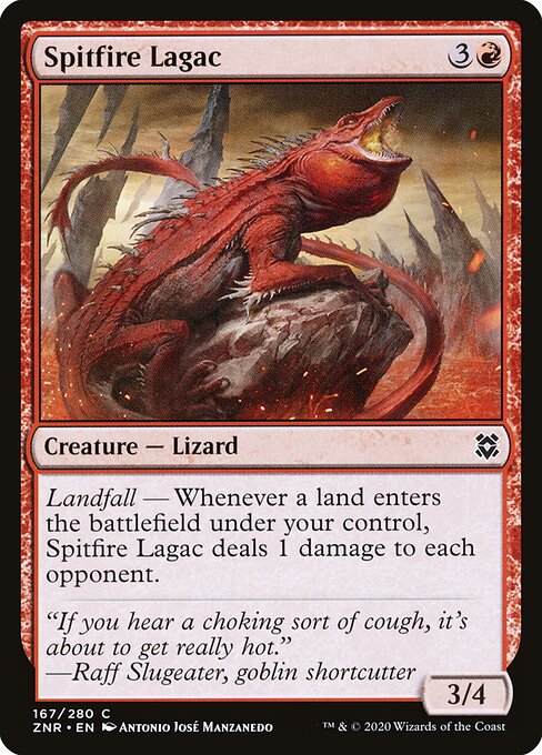 Zendikar Rising - 167 - Spitfire Lagac - Common