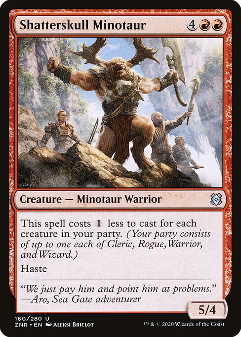 Zendikar Rising - 160 - Shatterskull Minotaur - Uncommon