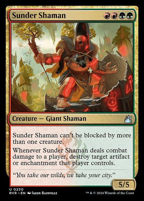 Ravnica Remastered - 230 - Sunder Shaman - Uncommon