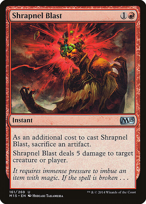 Magic 2015 - 161 - Shrapnel Blast - Uncommon