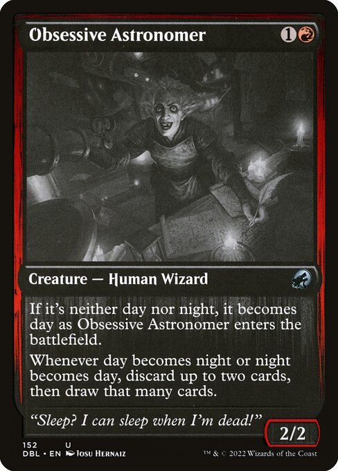 Innistrad: Double Feature - 152 - Obsessive Astronomer - Uncommon