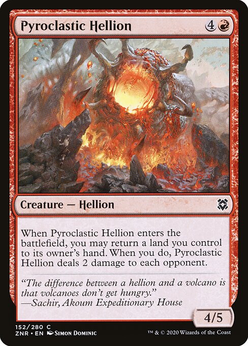 Zendikar Rising - 152 - Pyroclastic Hellion - Common