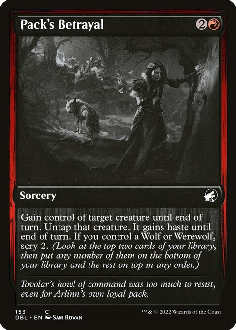 Innistrad: Double Feature - 153 - Pack's Betrayal - Common