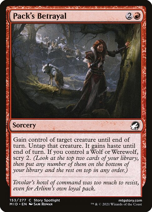 Innistrad: Midnight Hunt - 153 - Pack's Betrayal - Common
