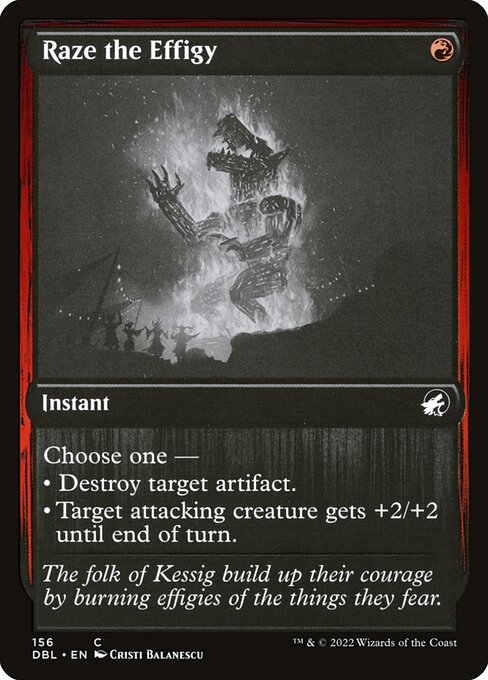 Innistrad: Double Feature - 156 - Raze the Effigy - Common