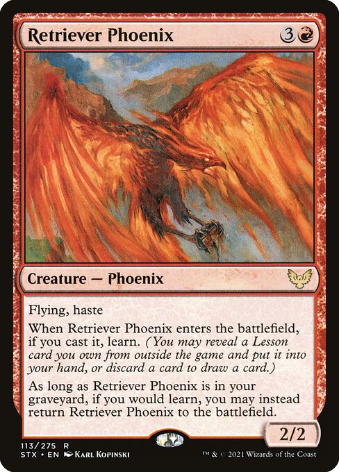 Strixhaven: School of Mages - 113 - Retriever Phoenix - Rare