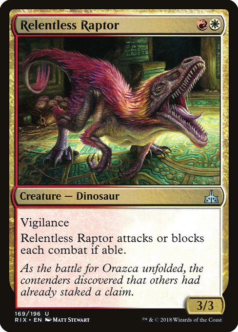 Rivals of Ixalan - 169 - Relentless Raptor - Uncommon