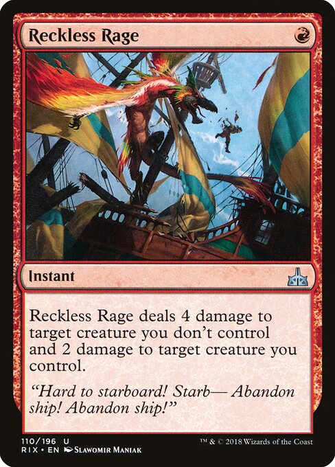 Rivals of Ixalan - 110 - Reckless Rage - Uncommon
