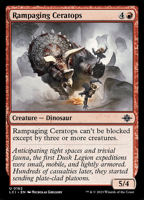 The Lost Caverns of Ixalan - 162 - Rampaging Ceratops - Uncommon