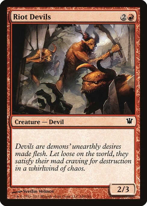 Innistrad - 160 - Riot Devils - Common