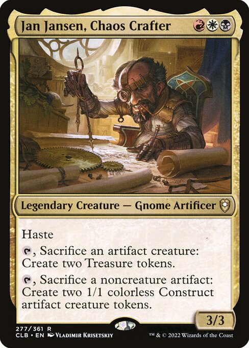 Commander Legends: Battle for Baldur's Gate - 277 - Jan Jansen, Chaos Crafter - Rare