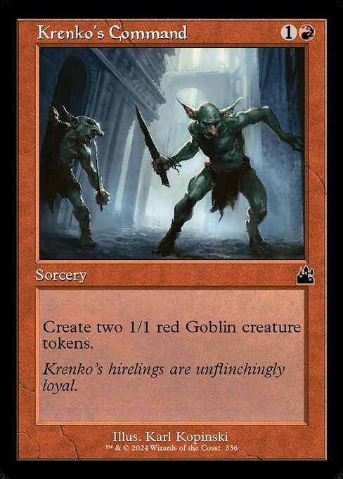 Ravnica Remastered - 336 - Krenko's Command - Common