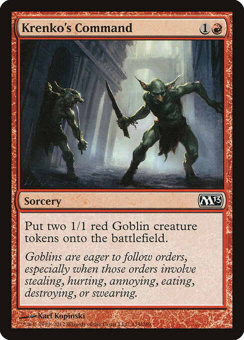 Magic 2013 - 139 - Krenko's Command - Common