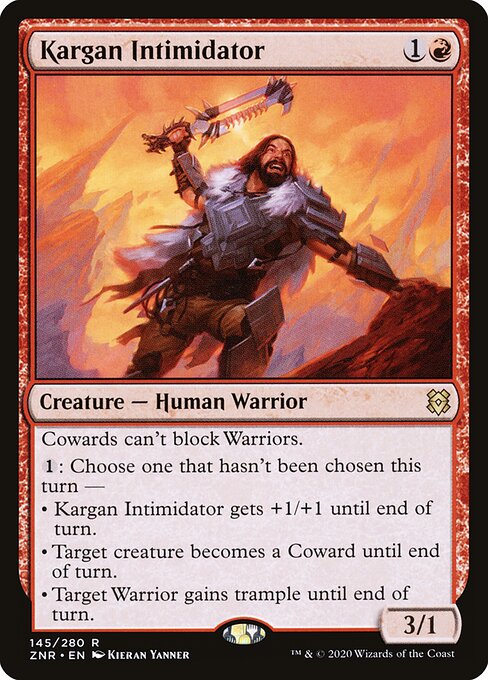 Zendikar Rising - 145 - Kargan Intimidator - Rare