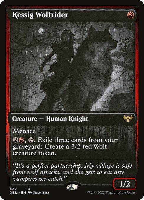 Innistrad: Double Feature - 432 - Kessig Wolfrider - Rare