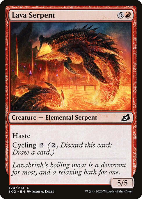 Ikoria: Lair of Behemoths - 124 - Lava Serpent - Common