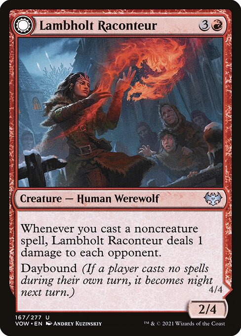 Innistrad: Crimson Vow - 167 - Lambholt Raconteur // Lambholt Ravager - Uncommon