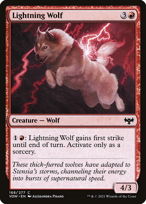 Innistrad: Crimson Vow - 168 - Lightning Wolf - Common