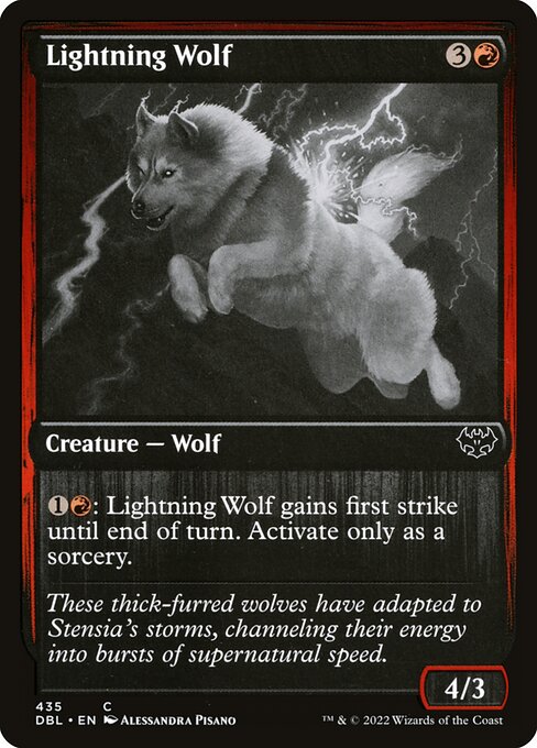 Innistrad: Double Feature - 435 - Lightning Wolf - Common