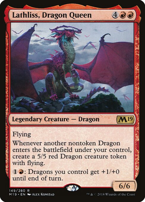Core Set 2019 - 149 - Lathliss, Dragon Queen - Rare