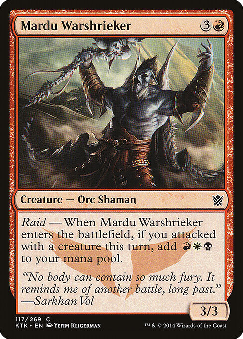 Khans of Tarkir - 117 - Mardu Warshrieker - Common
