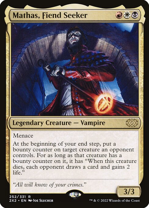 Double Masters 2022 - 252 - Mathas, Fiend Seeker - Rare