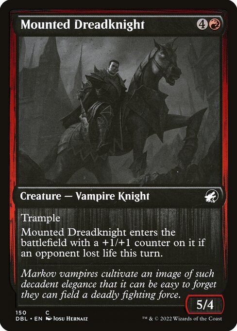 Innistrad: Double Feature - 150 - Mounted Dreadknight - Common