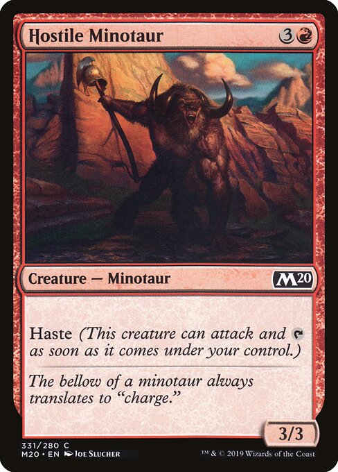 Core Set 2020 - 331 - Hostile Minotaur - Common