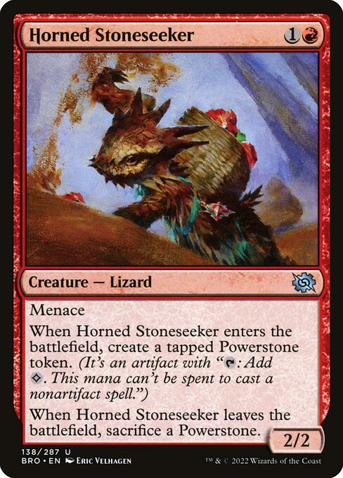 The Brothers' War - 138 - Horned Stoneseeker - Uncommon