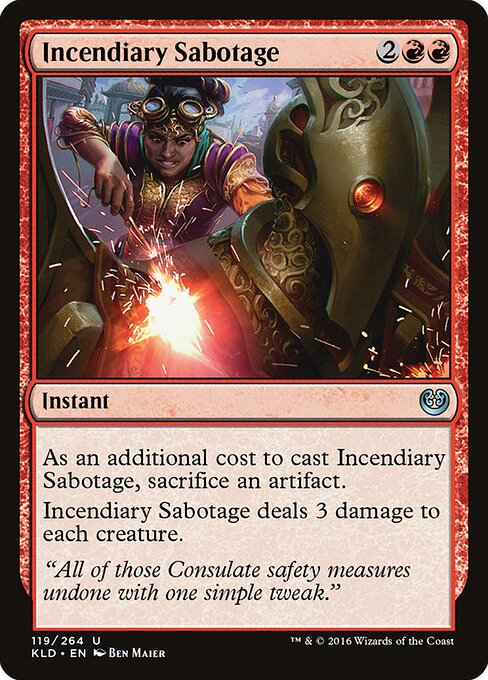 Kaladesh - 119 - Incendiary Sabotage - Uncommon