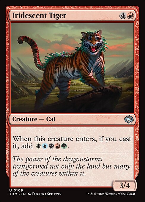 Tarkir: Dragonstorm - 109 - Iridescent Tiger - Uncommon