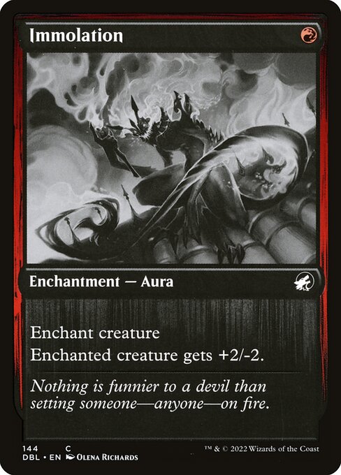 Innistrad: Double Feature - 144 - Immolation - Common