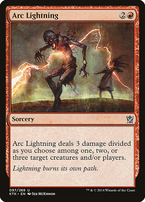 Khans of Tarkir - 97 - Arc Lightning - Uncommon