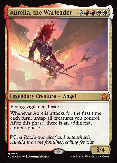 Foundations - 651 - Aurelia, the Warleader - Mythic