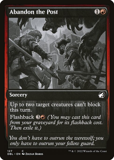 Innistrad: Double Feature - 127 - Abandon the Post - Common
