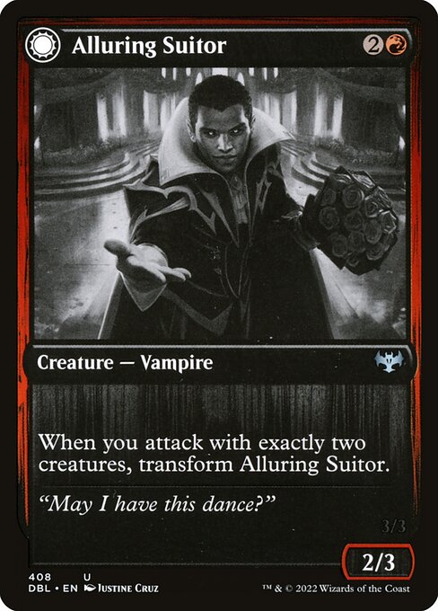 Innistrad: Double Feature - 408 - Alluring Suitor // Deadly Dancer - Uncommon