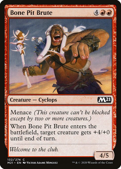 Core Set 2021 - 132 - Bone Pit Brute - Common