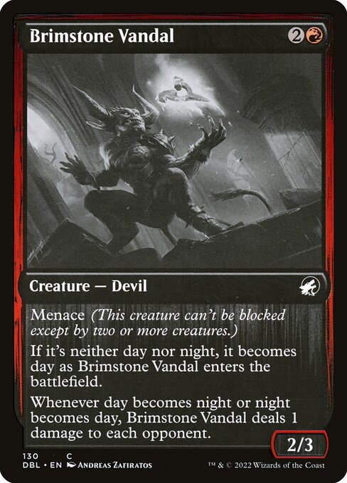 Innistrad: Double Feature - 130 - Brimstone Vandal - Common