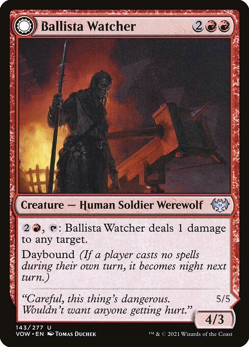 Innistrad: Crimson Vow - 143 - Ballista Watcher // Ballista Wielder - Uncommon