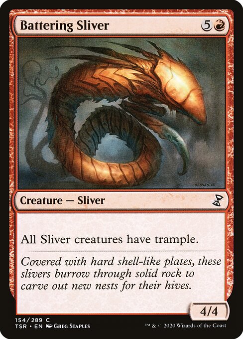 Time Spiral Remastered - 154 - Battering Sliver - Common